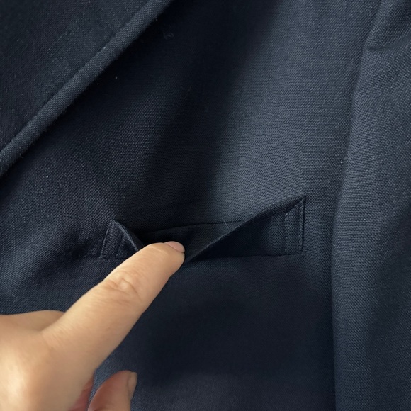 Tommy Hilfiger school boy blazer size medium larger navy blue gold buttons - Picture 4 of 12